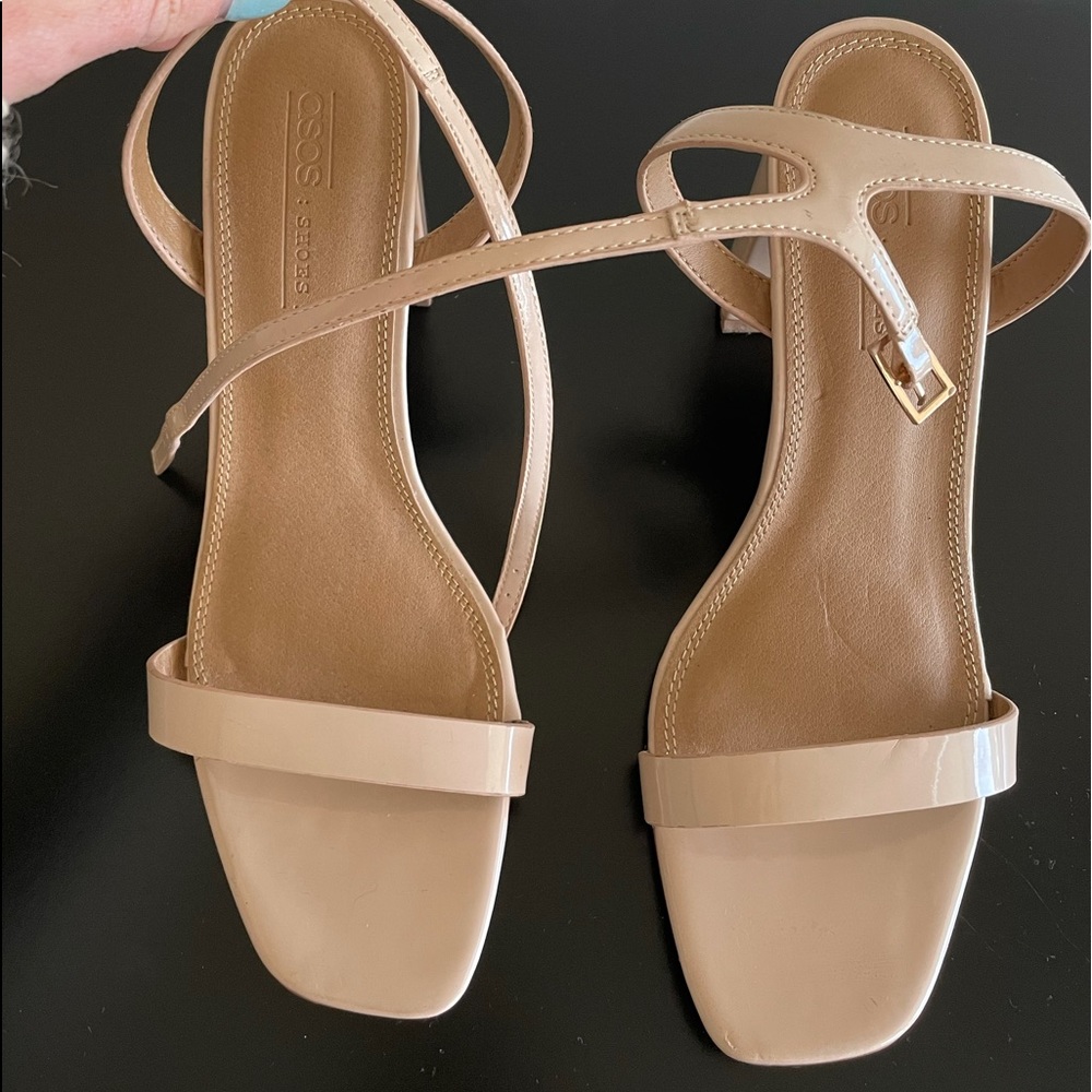 ASOS nude heels! Great condition, worn once!